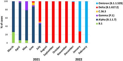 Dynamics of Viral Infection and Evolution of SARS-CoV-2 Variants in the Calabria Area of Southern Italy